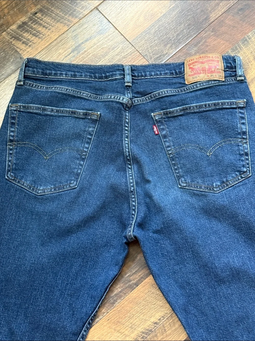 Levi’s 505 Regular Fit Jeans Dark Wash Men’s 36x34